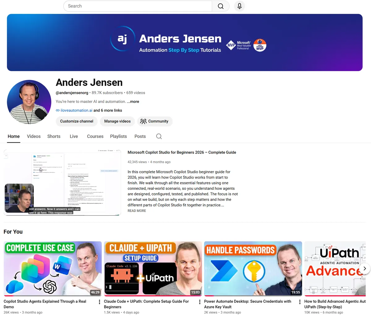 andersjensenorg YouTube-kanal